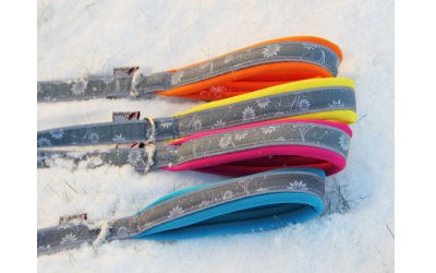 FinNero SNOW SPORT Leine einfach mit Neoprengriff